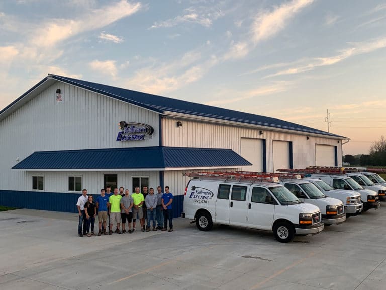 Kollmann Electric Crew and Fleet Outside Shop